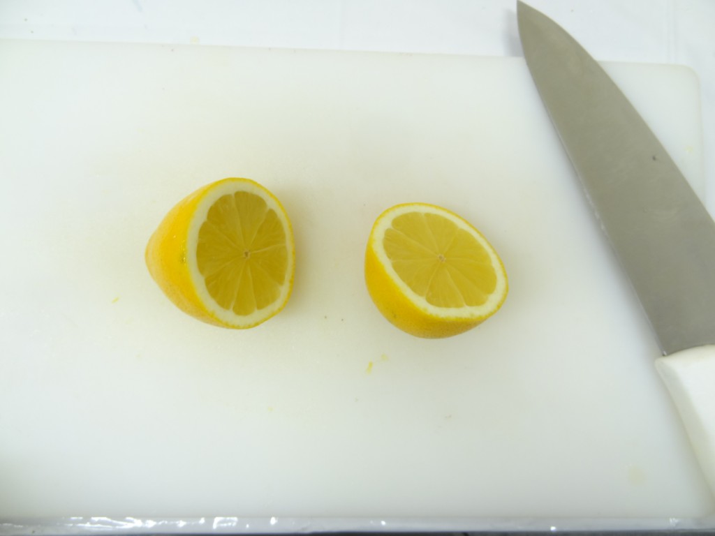 レモン　カット　フルーツレザー作り